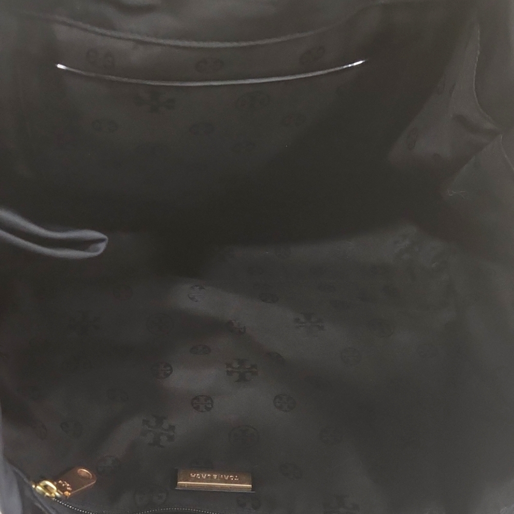 Tory Burch Patent Black Structured Tote Bag - Picture 12 of 12